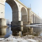 Wiadukt nad doliną rzeki Bóbr w Bolesławcu